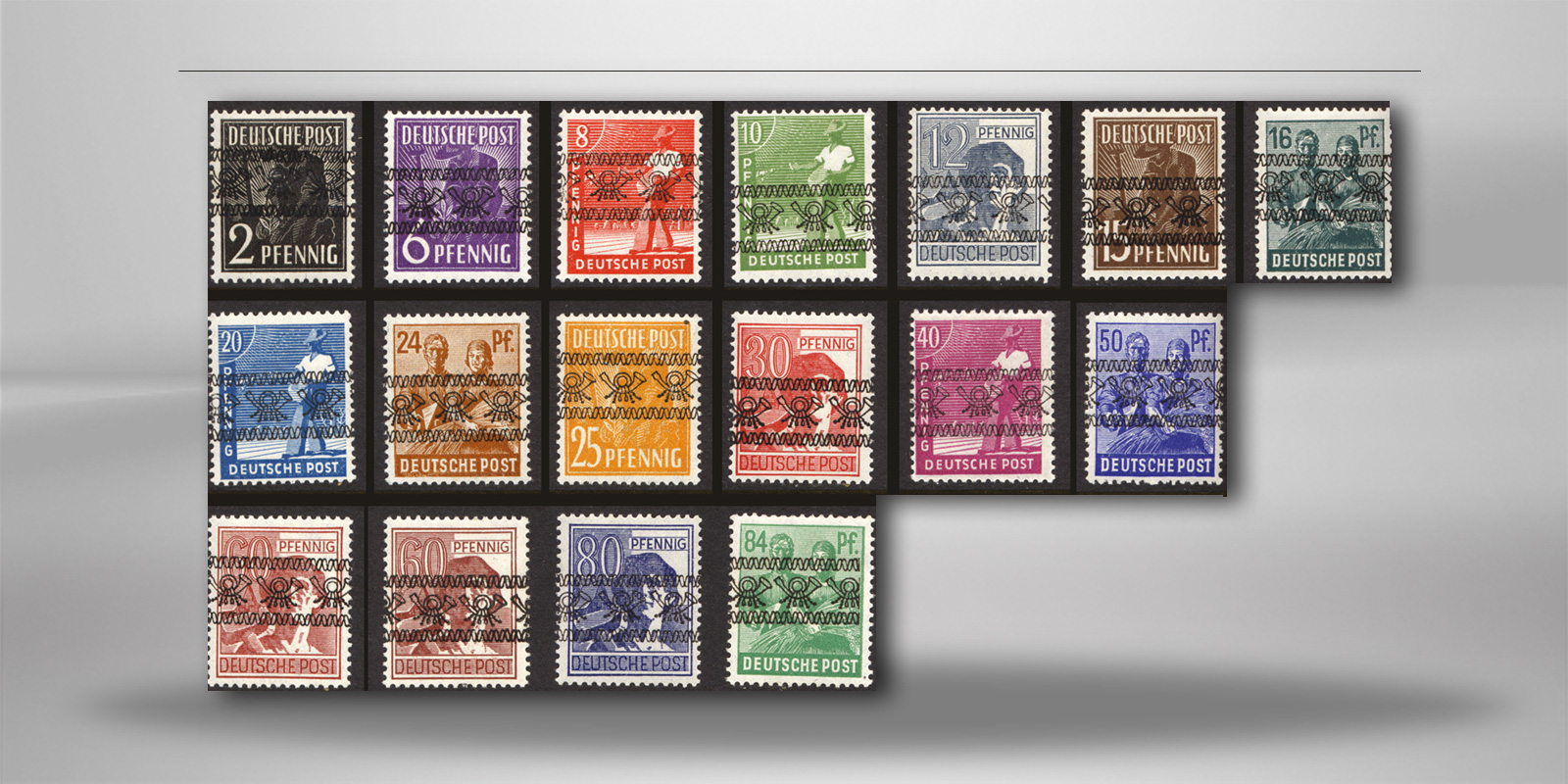 Bizone Mi.Nr. 16/35 postfrisch