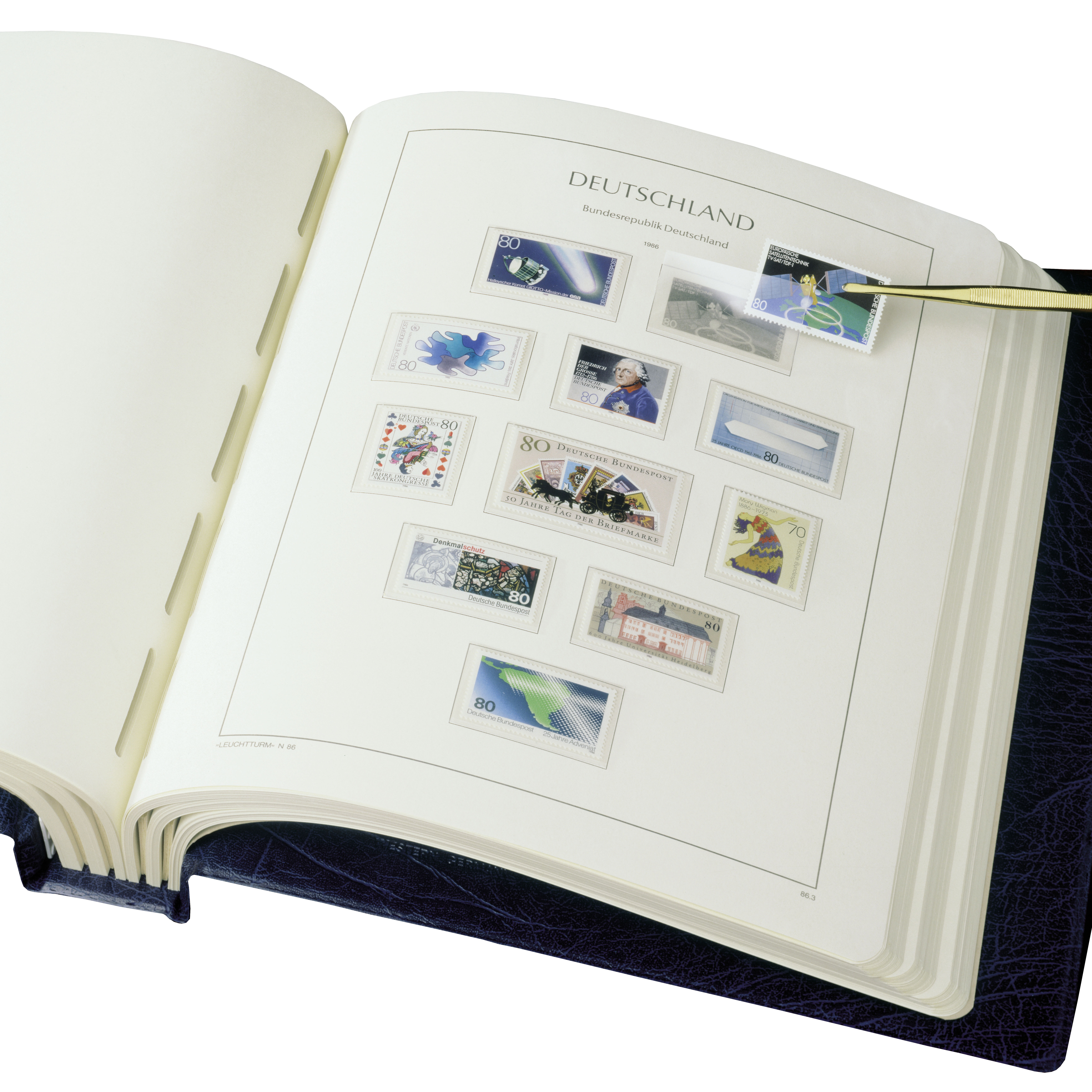 Drehstabbinder Perfect DP "DEUTSCHLAND BUNDESREPUBLIK" inkl.Schutzkassette (blau)