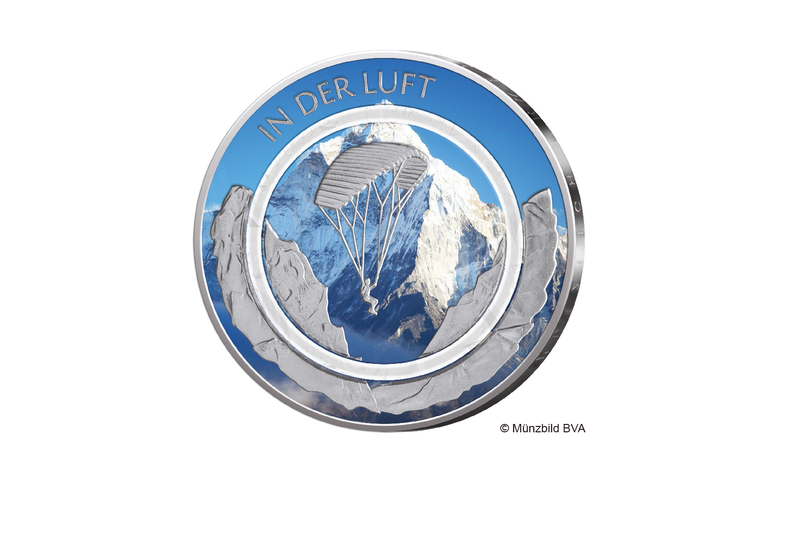 10 Euro 2019 Deutschland In der Luft Mittag mit Farbmotiv