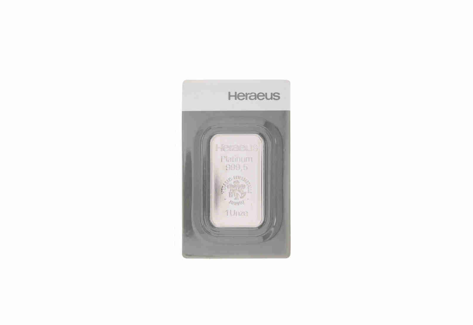 Platinbarren 1 oz Heraeus