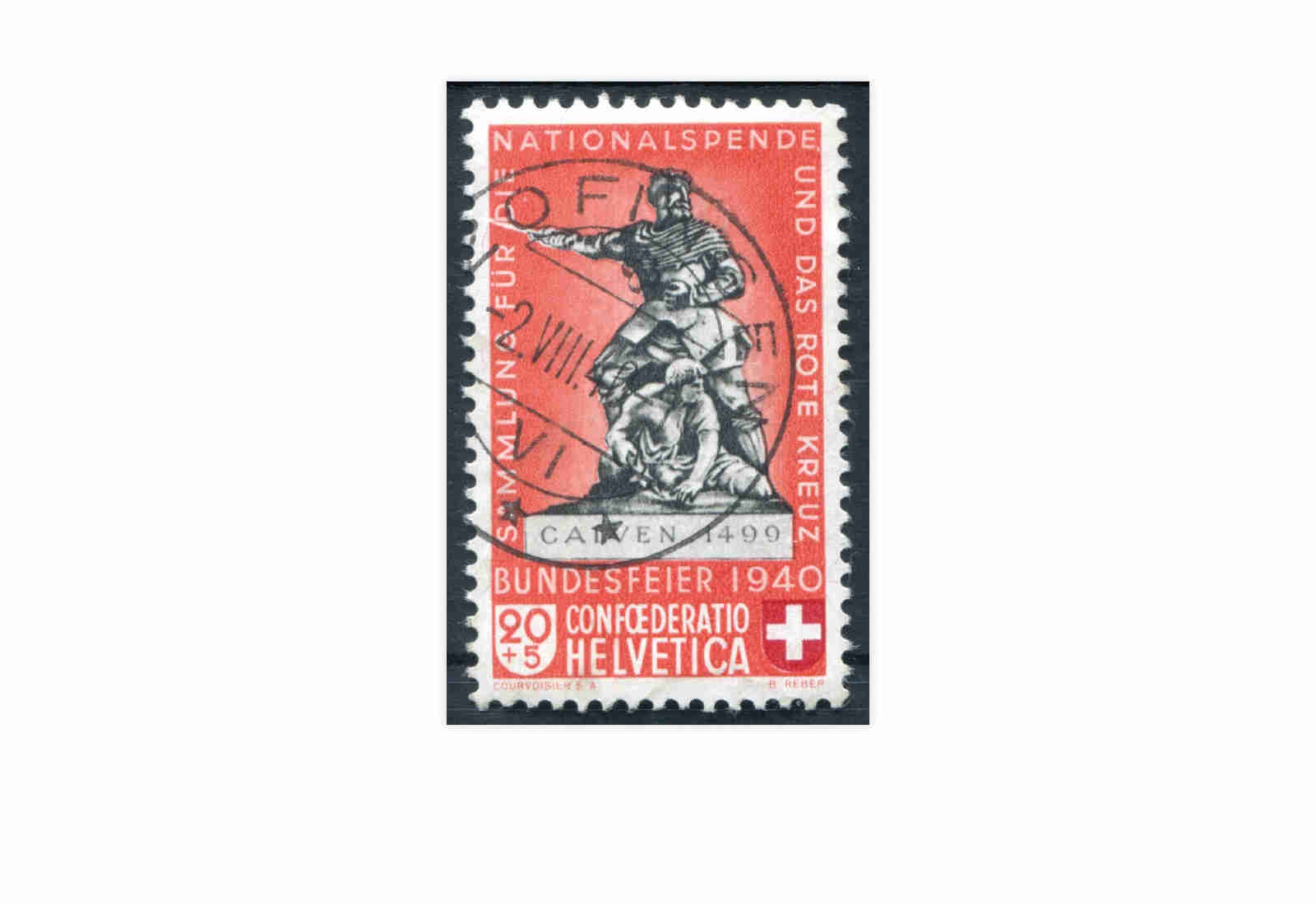 Schweiz Mi.Nr. 366 a Pro Patria 1940 gestempelt