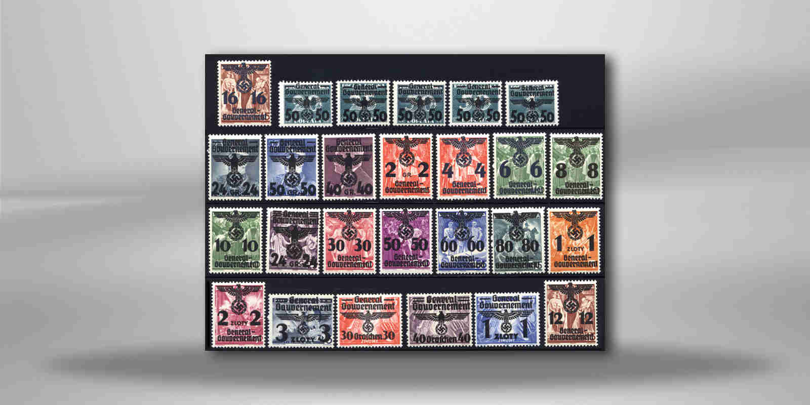 Briefmarken Deutsches Reich Generalgouvernement Michel-Nr.14-39 postfrisch