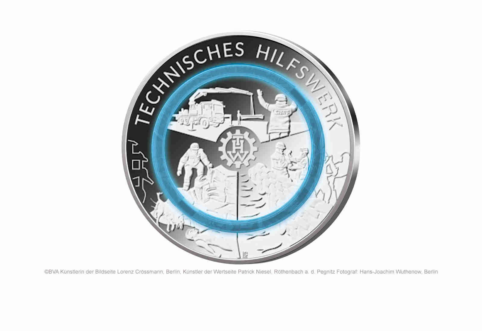 10 Euro 2025 Deutschland Technisches Hilfswerk PP Prägestätte A-J