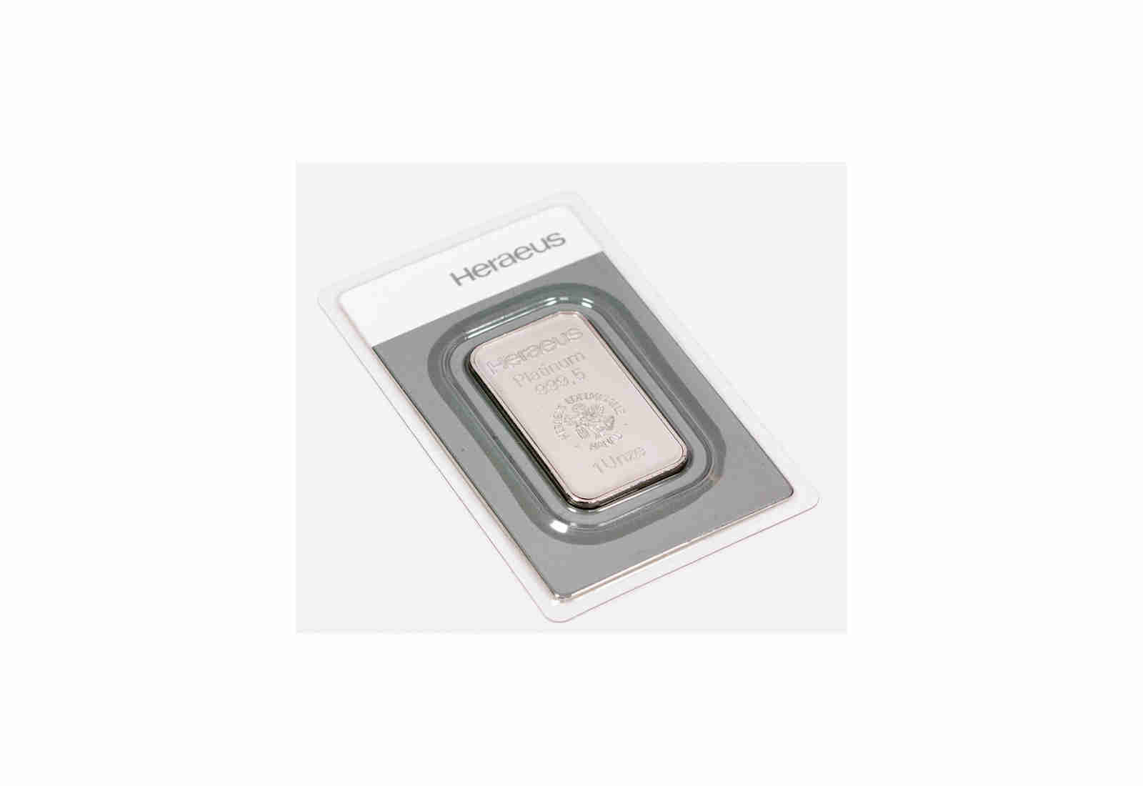 Platinbarren 1 oz Heraeus