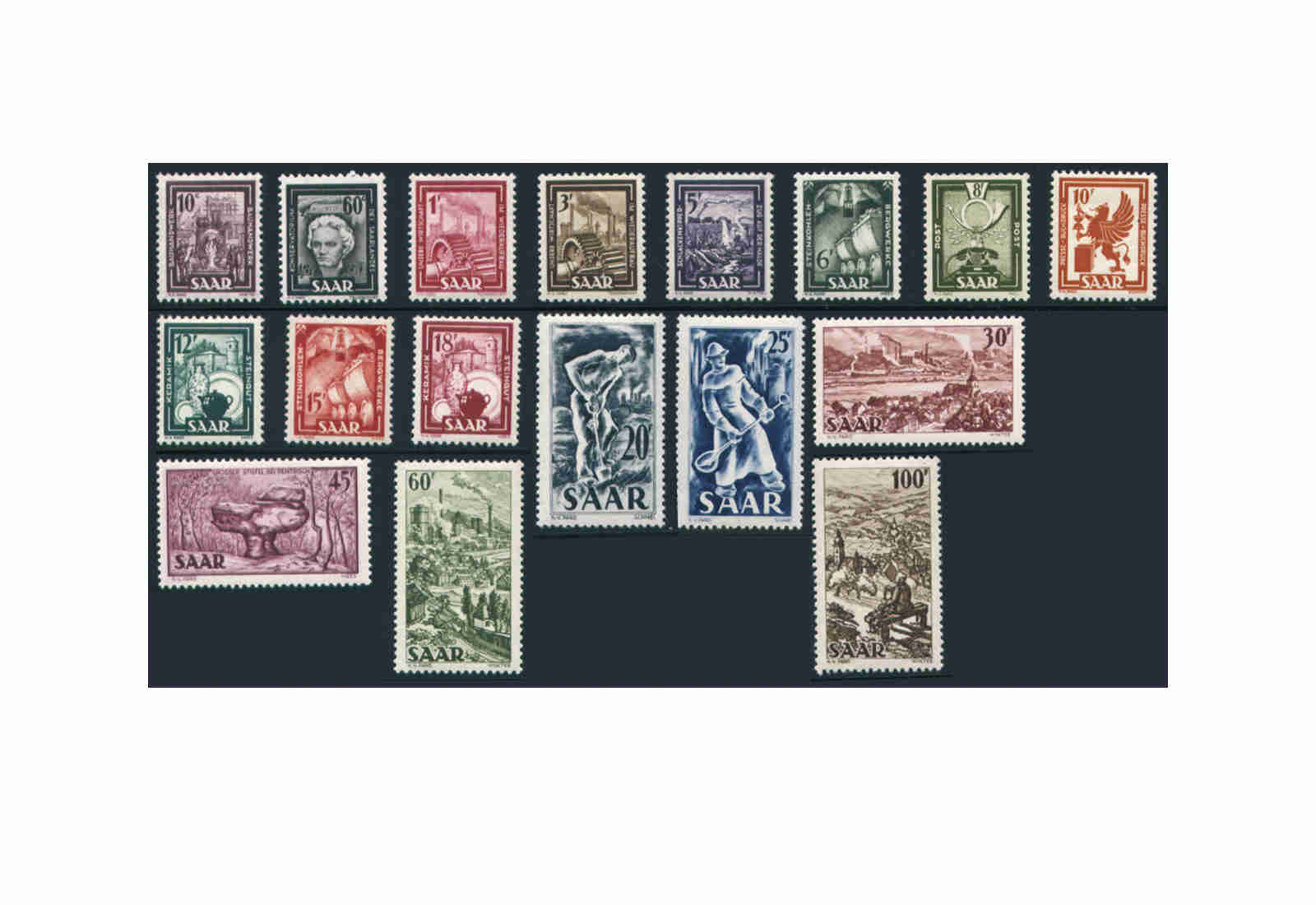 Briefmarken Saar 272/88 **