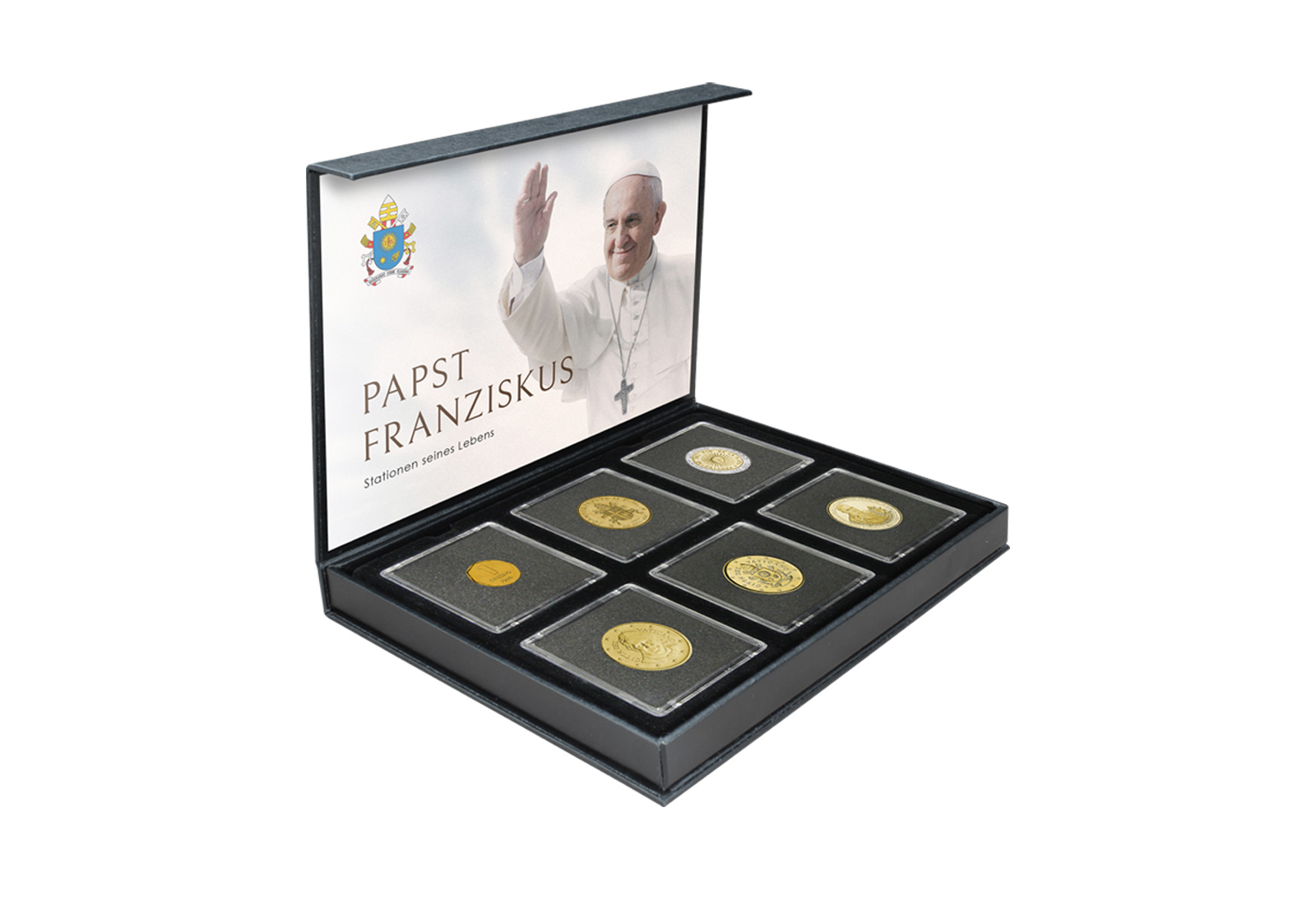 Papst Franziskus Kollektion 6er Set inkl. Kassette