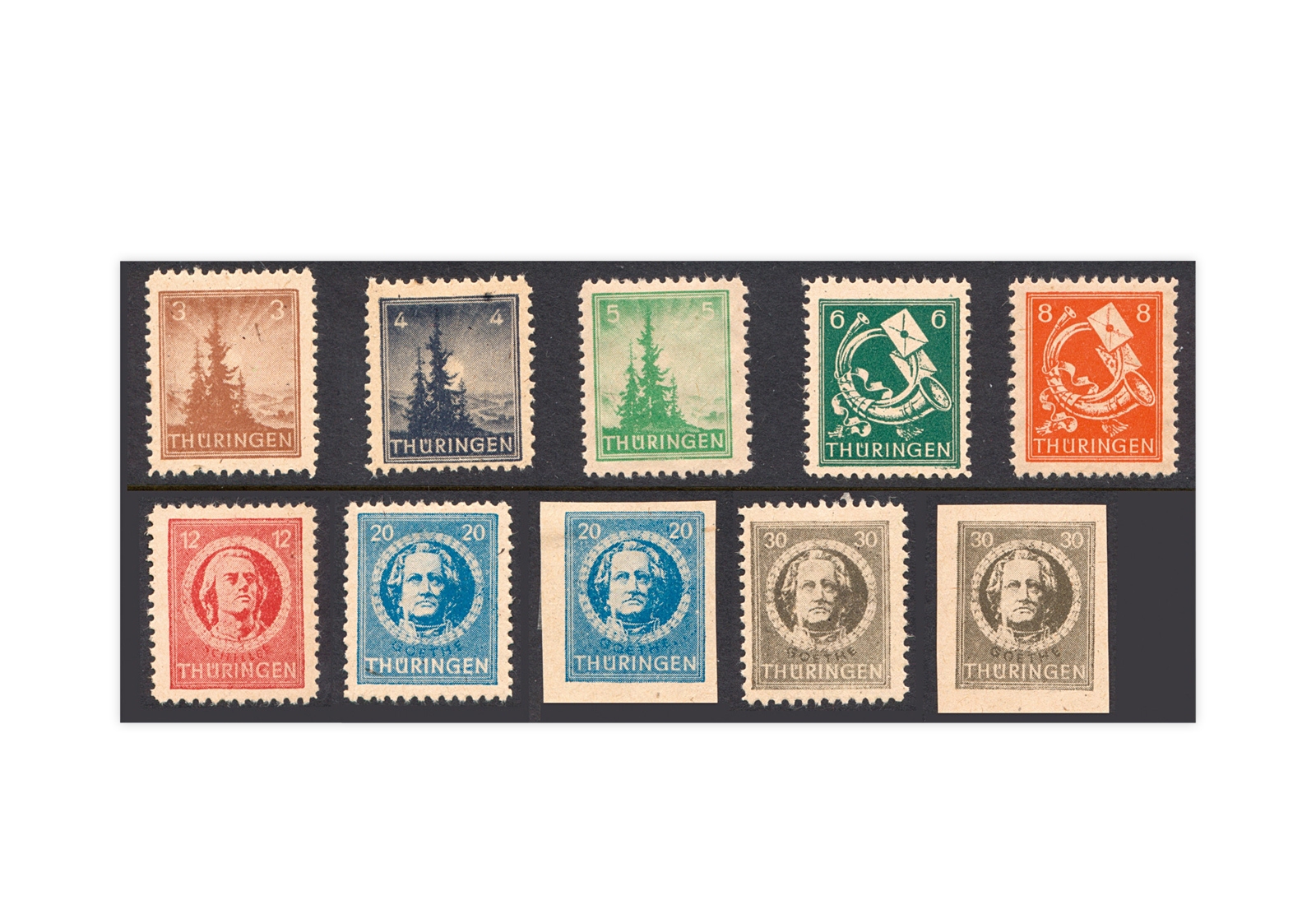 SBZ Mi.Nr. 92AY/99BY gestempelt