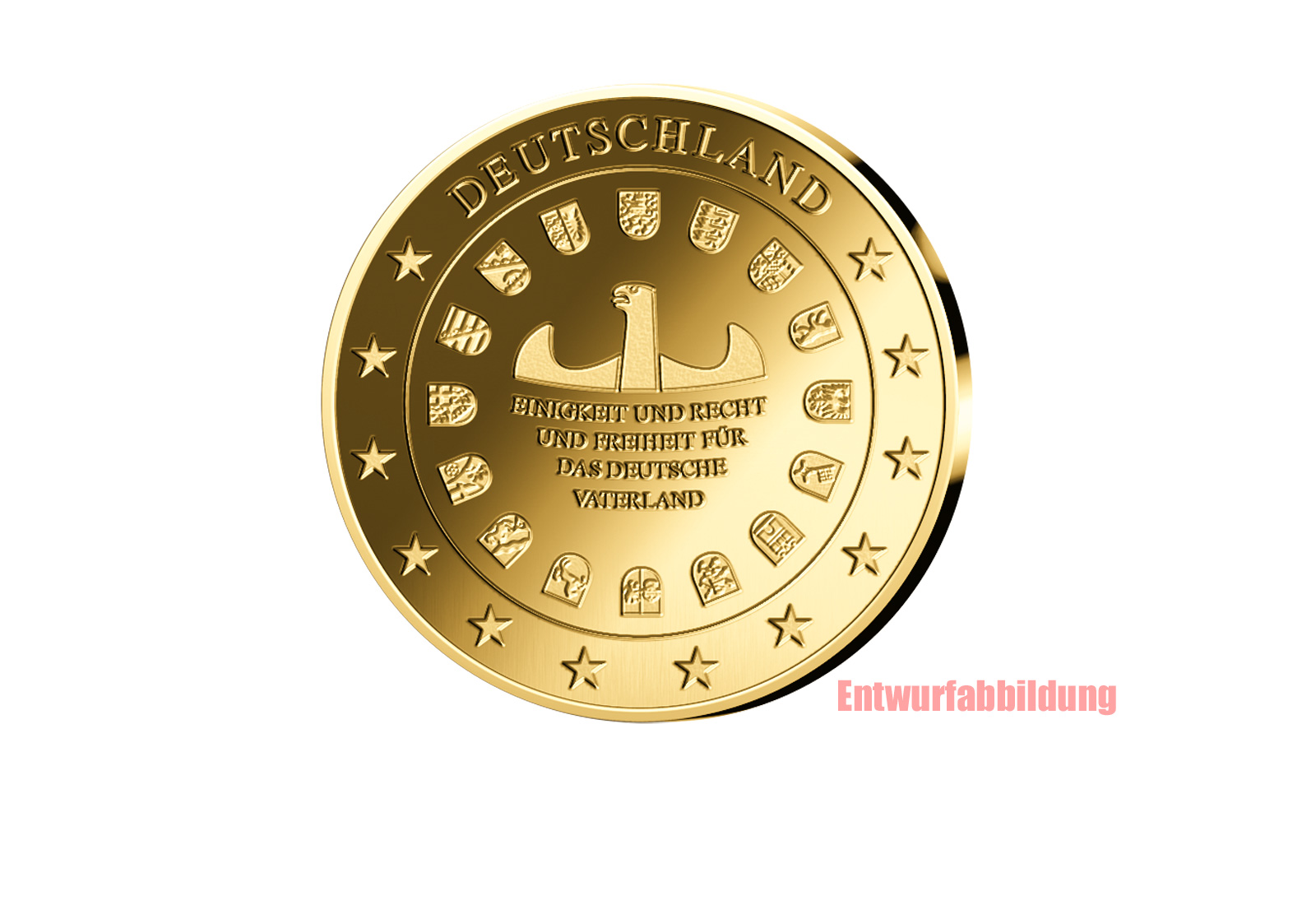 Goldausgabe 1 oz Gold 1 Quadriga im Etui