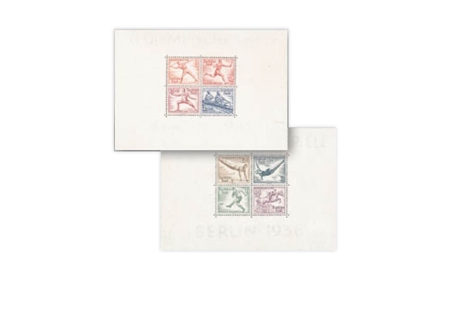 Briefmarken Deutsches Reich Olympia 1936 Block 5+6 postfrisch