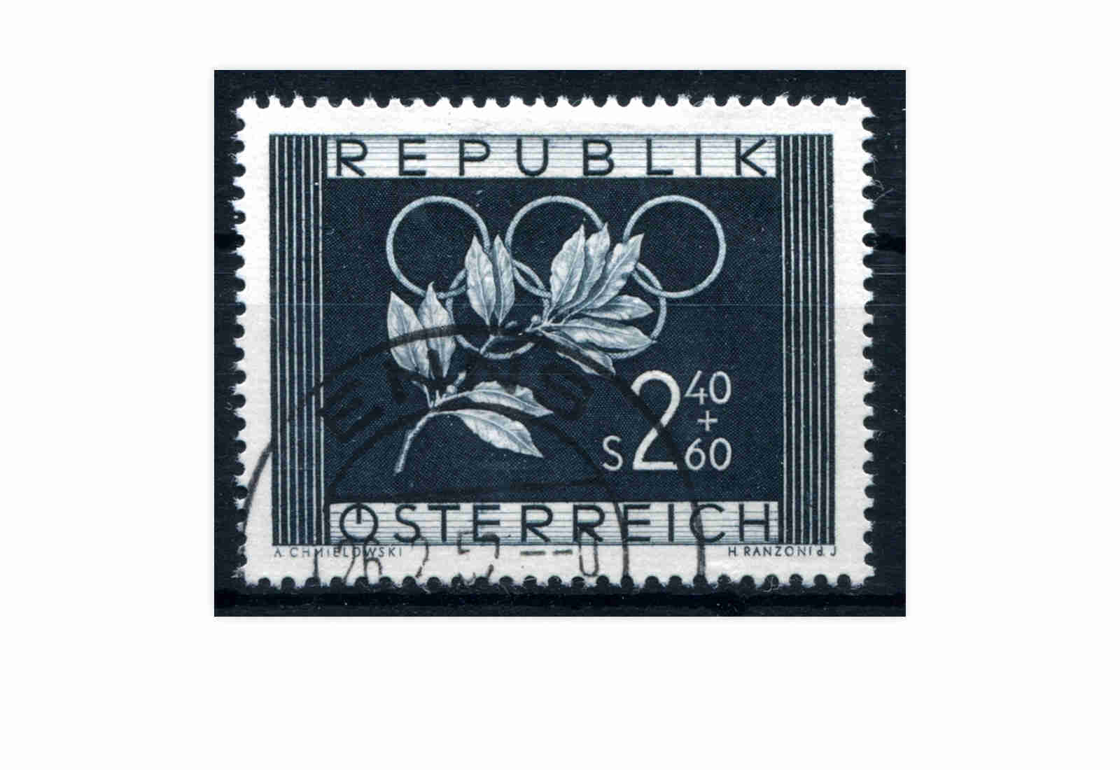 Österreich Mi.Nr. 969 Olympia-Marke gestempelt