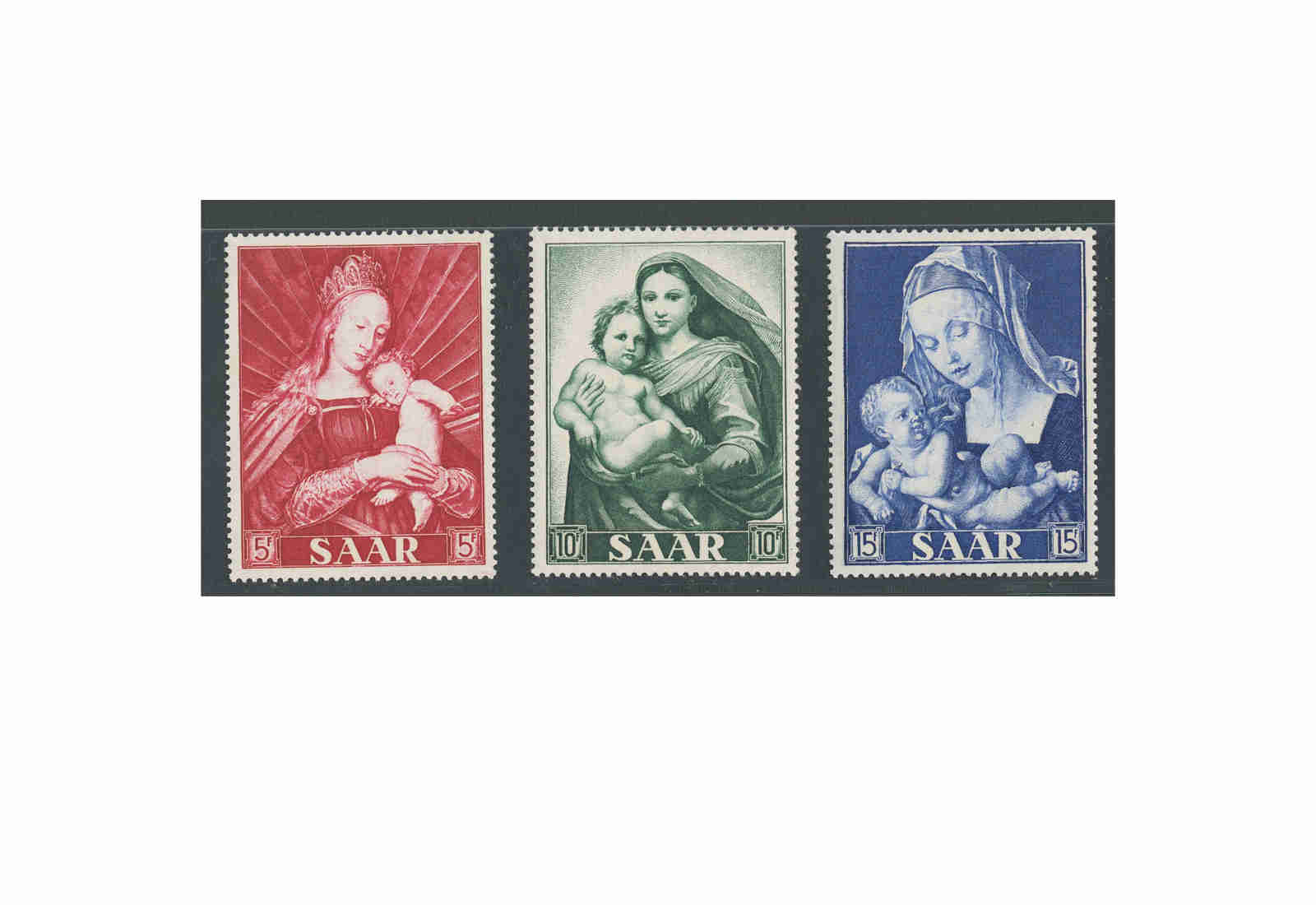 Saar MiNr.: 351-353 gest.