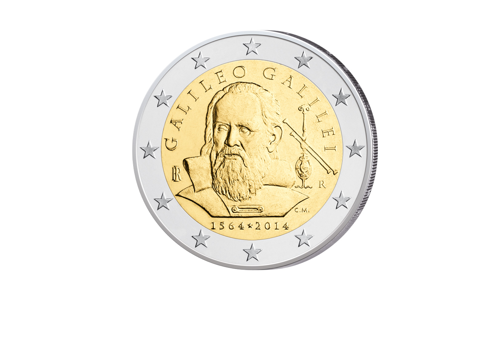 2 Euro 2014 Italien 450. Geburtstag Galileo Galilei