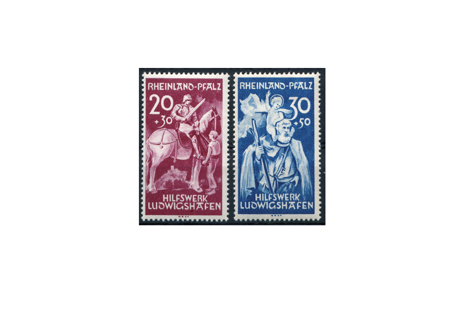 Rheinland Pfalz Mi.Nr. 30/31 postfrisch