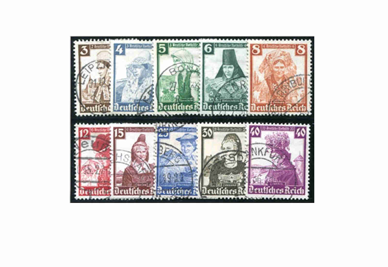Deutsches Reich Mi.Nr. 588/97 gestempelt