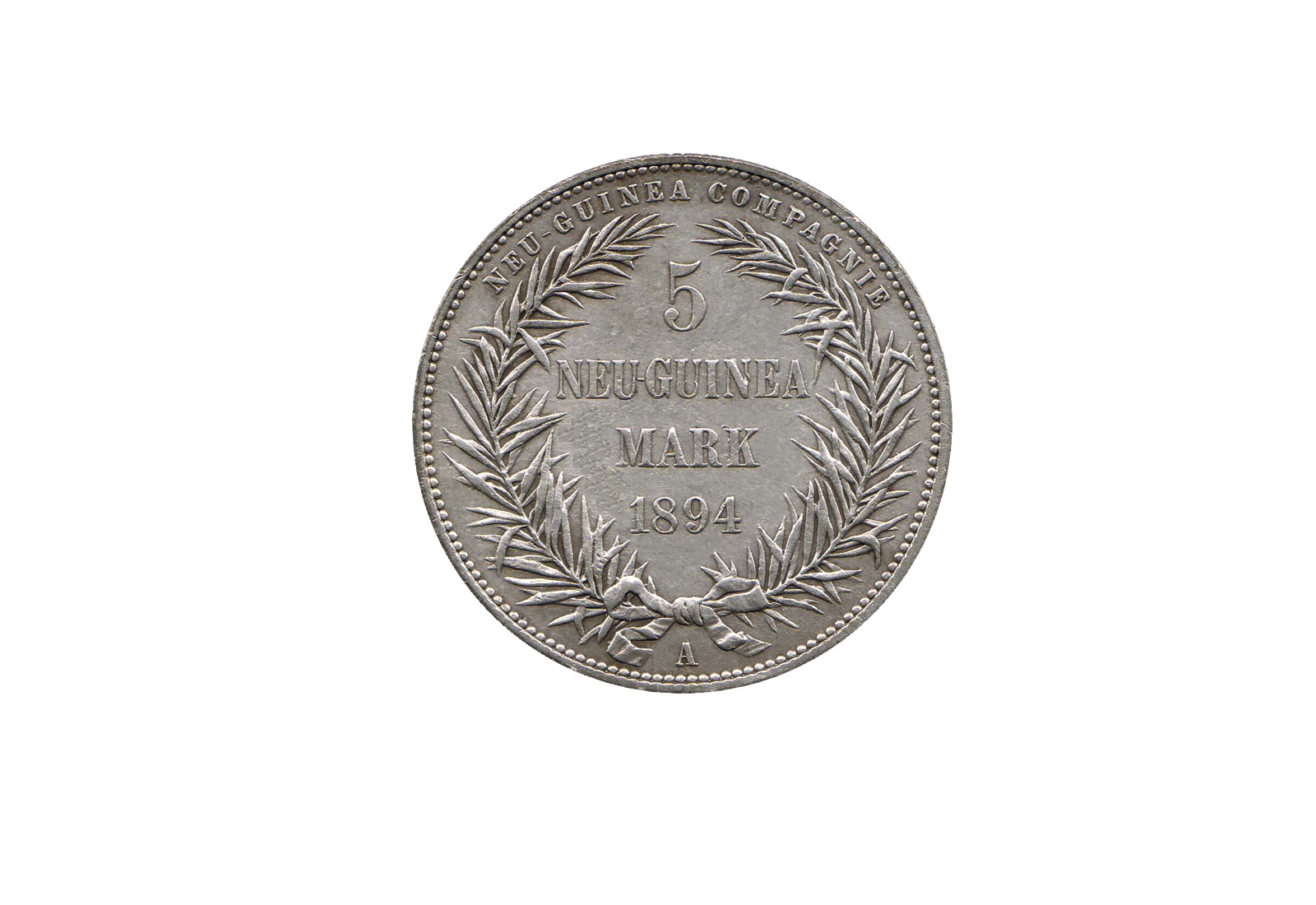 5 Neuguinea Mark 1894 Deutsch-Neuguinea Paradiesvogel Jaeger-Nr. 707 ss/vz
