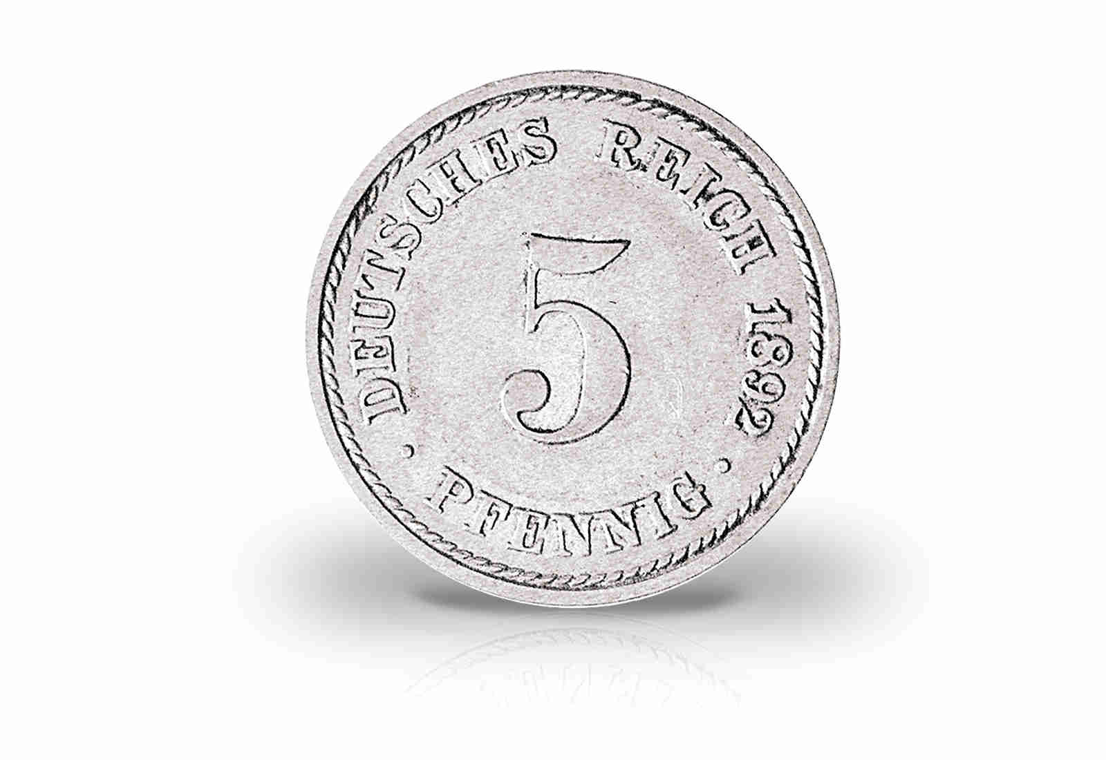 5 Pfennig 1890-1915 Deutsches Kaiserreich Jaeger-Nr. 12