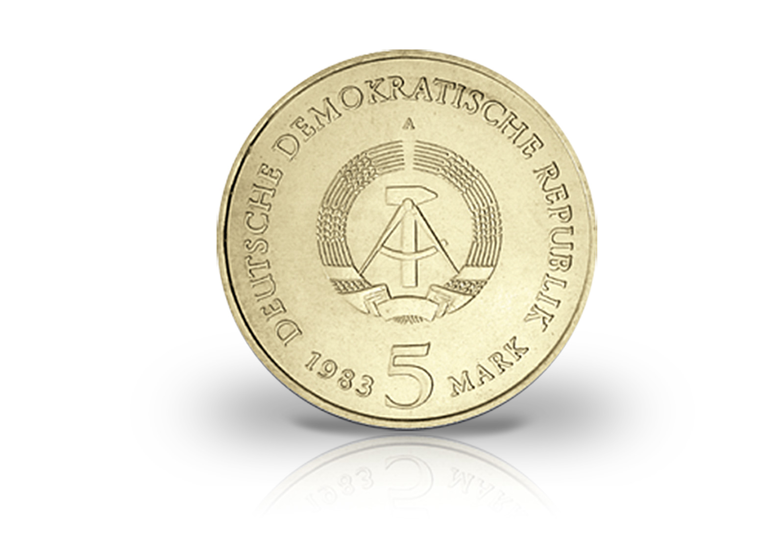 5 Mark Gedenkmünze 1983 DDR Luthers Geburtshaus Eisleben Jaeger-Nr. 1590