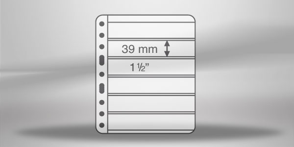 VARIO-PLUS-Hüllen mit 6 Einteilungen (schwarz)
