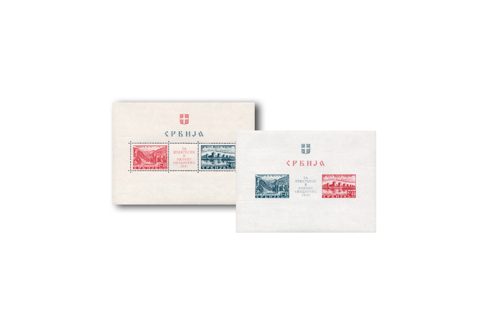 Serbien 1941 Block 1 und 2 postfrisch