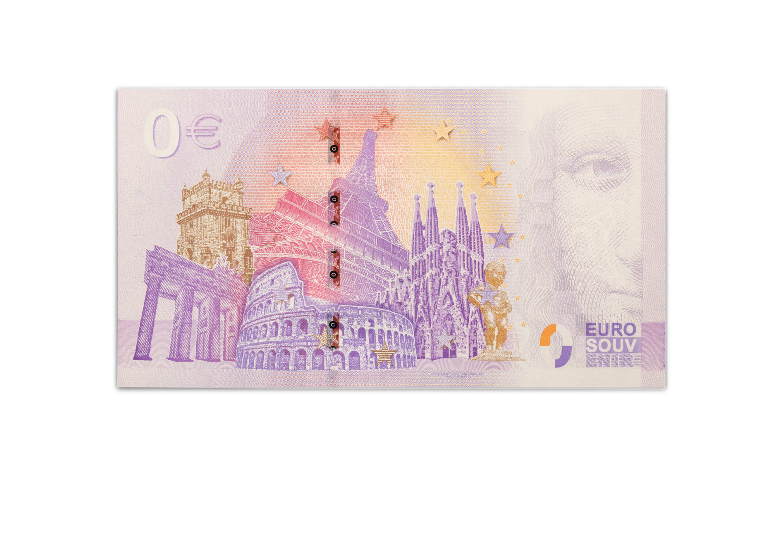 0 Euro Banknote 2024 UEFA Official Emblem