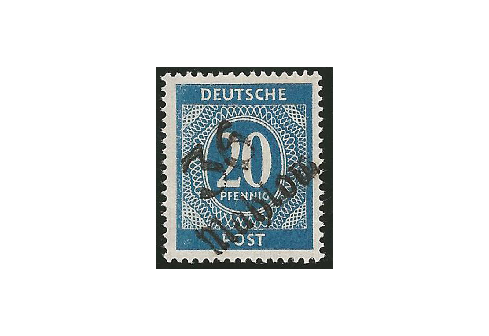 SBZ Bezirkshandstempel - Ziffernausgaben Michel Nr. I l postfrisch geprüft