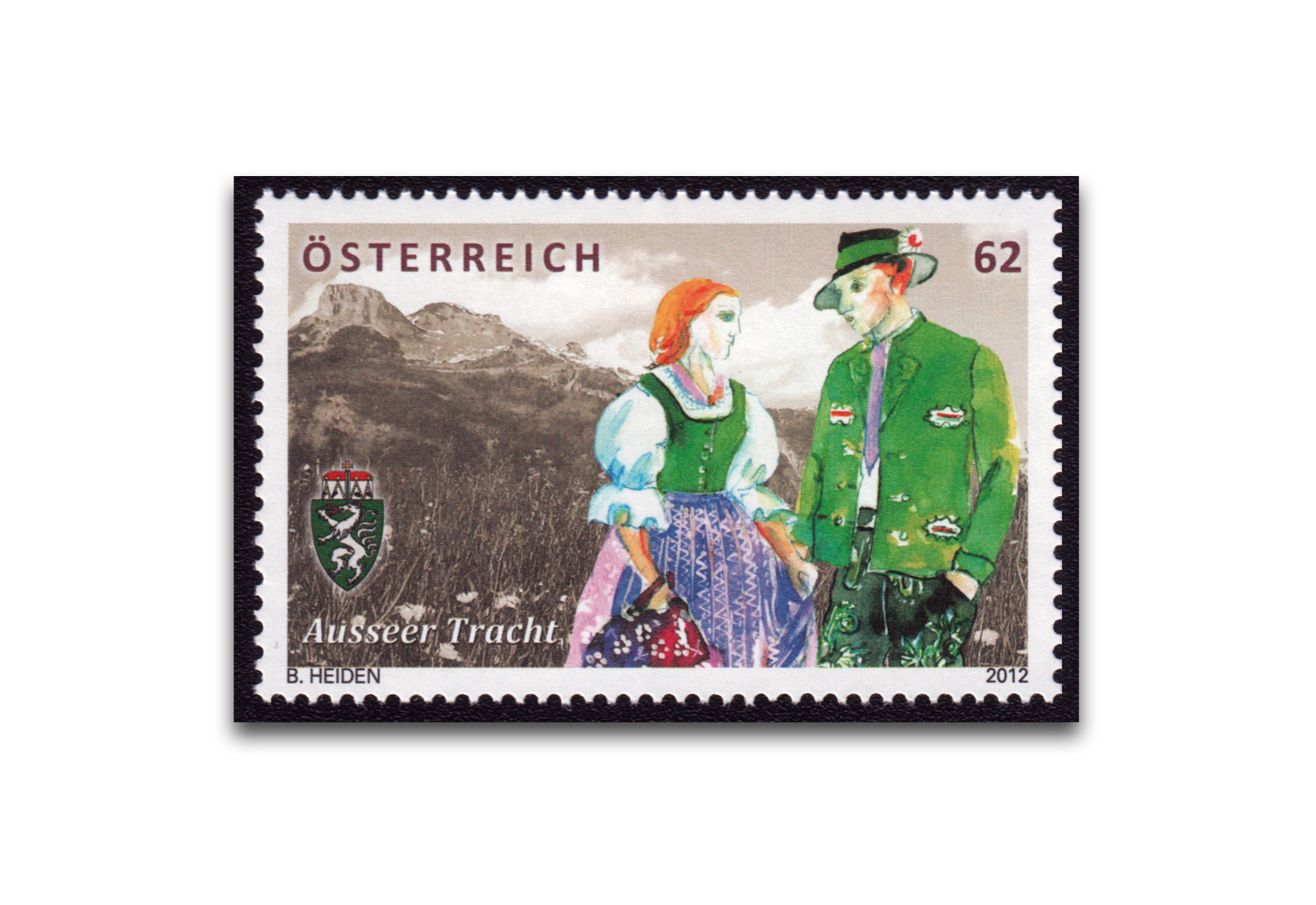 Briefmarken Faksimile Österreich 2012 Ausseer Tracht