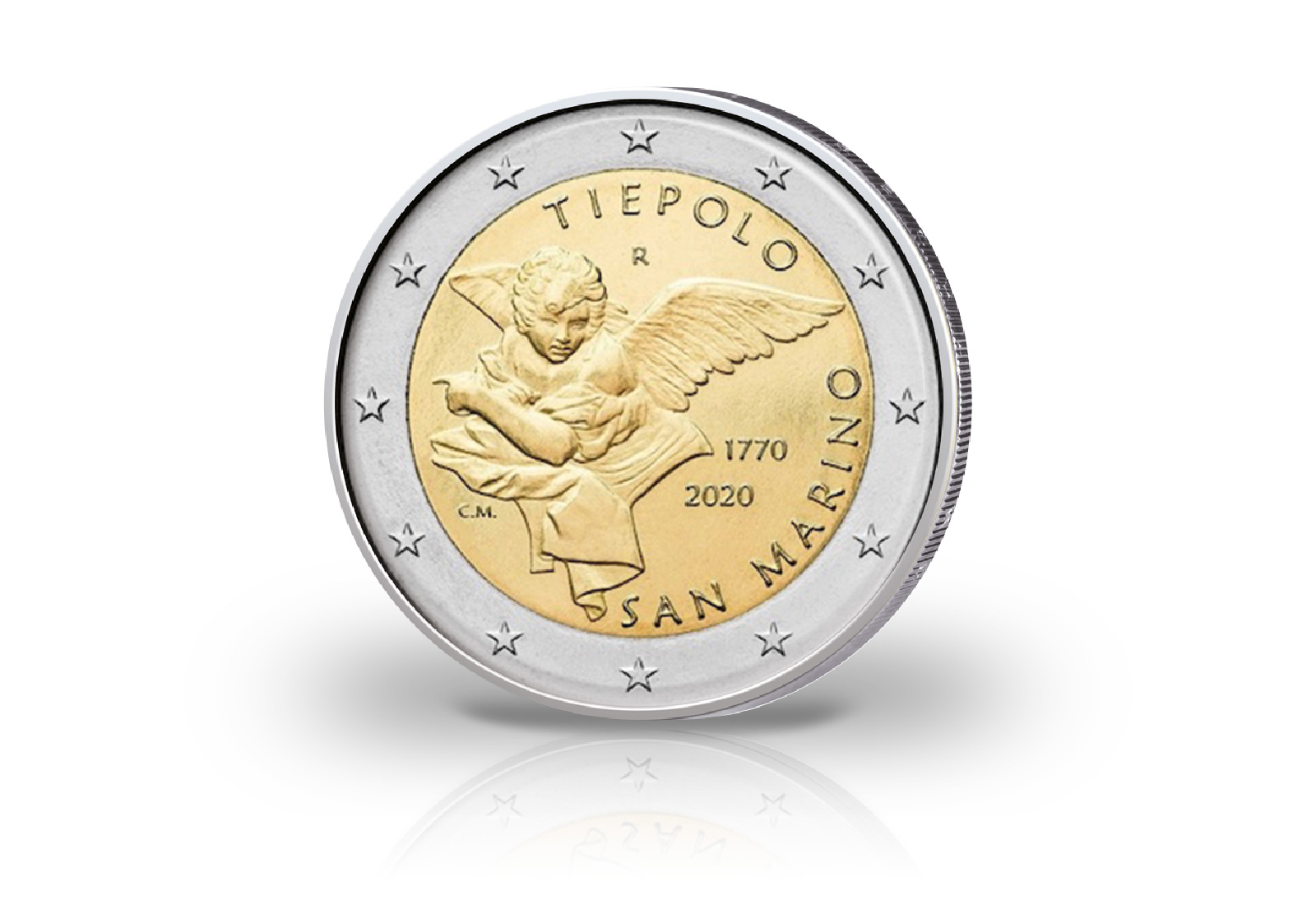 2 Euro 2020 San Marino 250. Todestag von Giambattista Tiepolo st im Blister