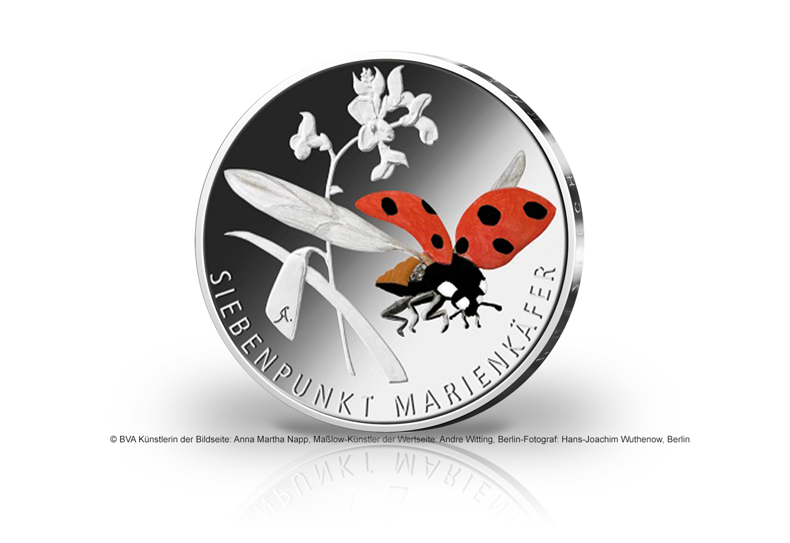 5 Euro 2023 Deutschland Siebenpunkt Marienkäfer PP Prägestätte A