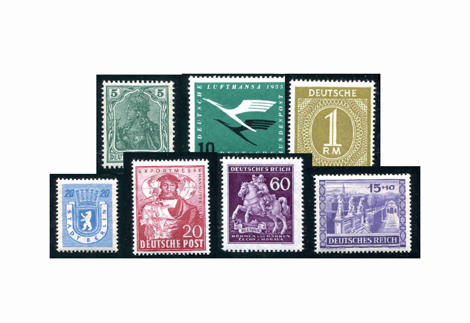 Deutschland Sondermarken 300 Marken postfrisch und gestempelt