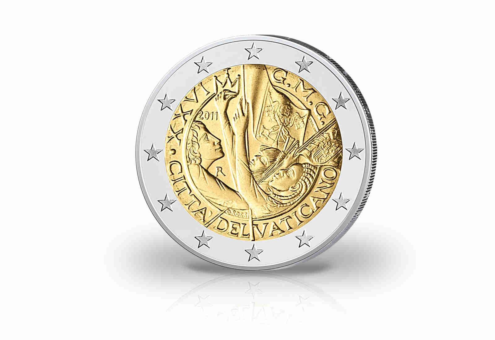2 Euro 2011 Vatikan Weltjugendtag st im Blister