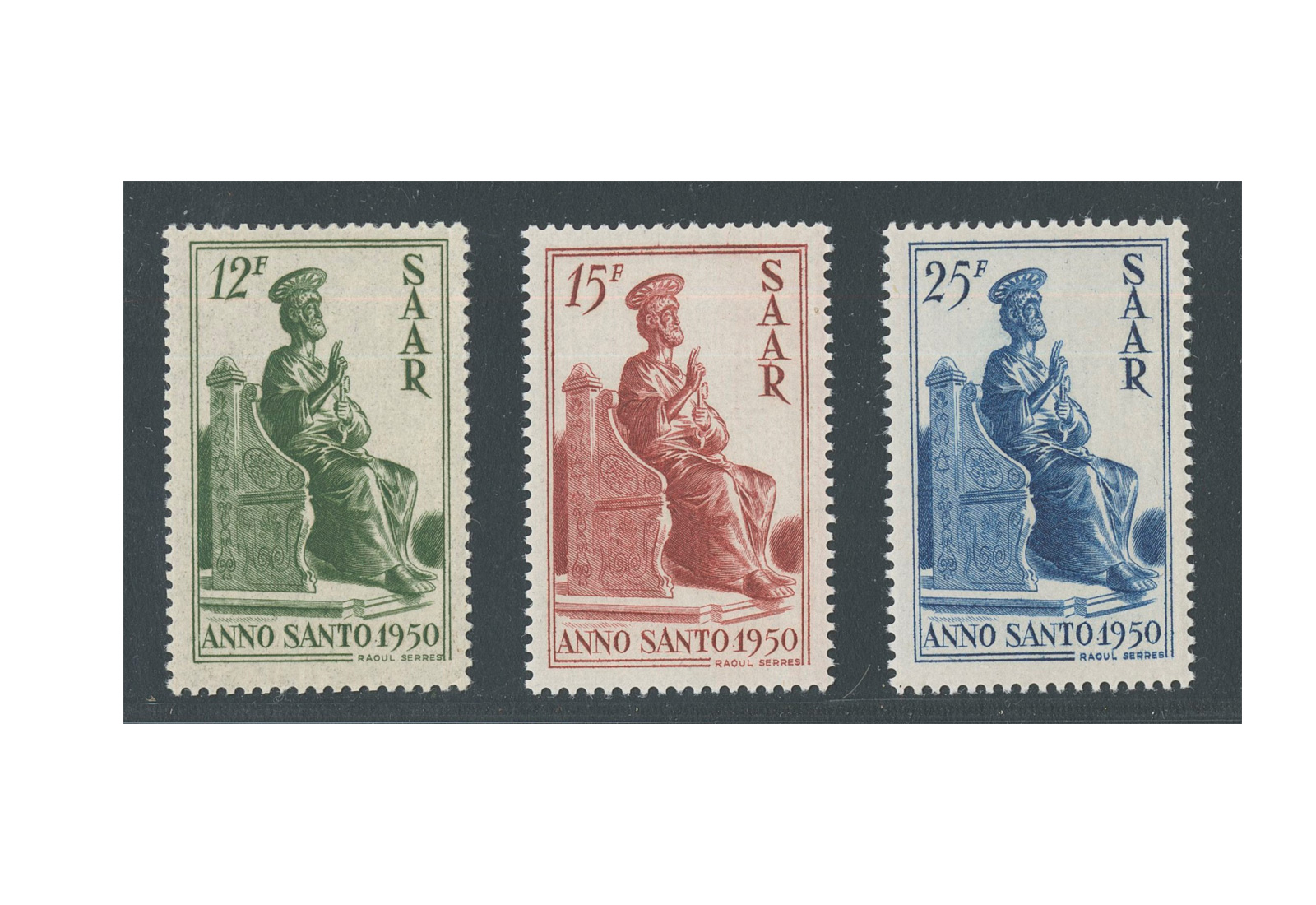 Briefmarke Saar 293/295 gestempelt