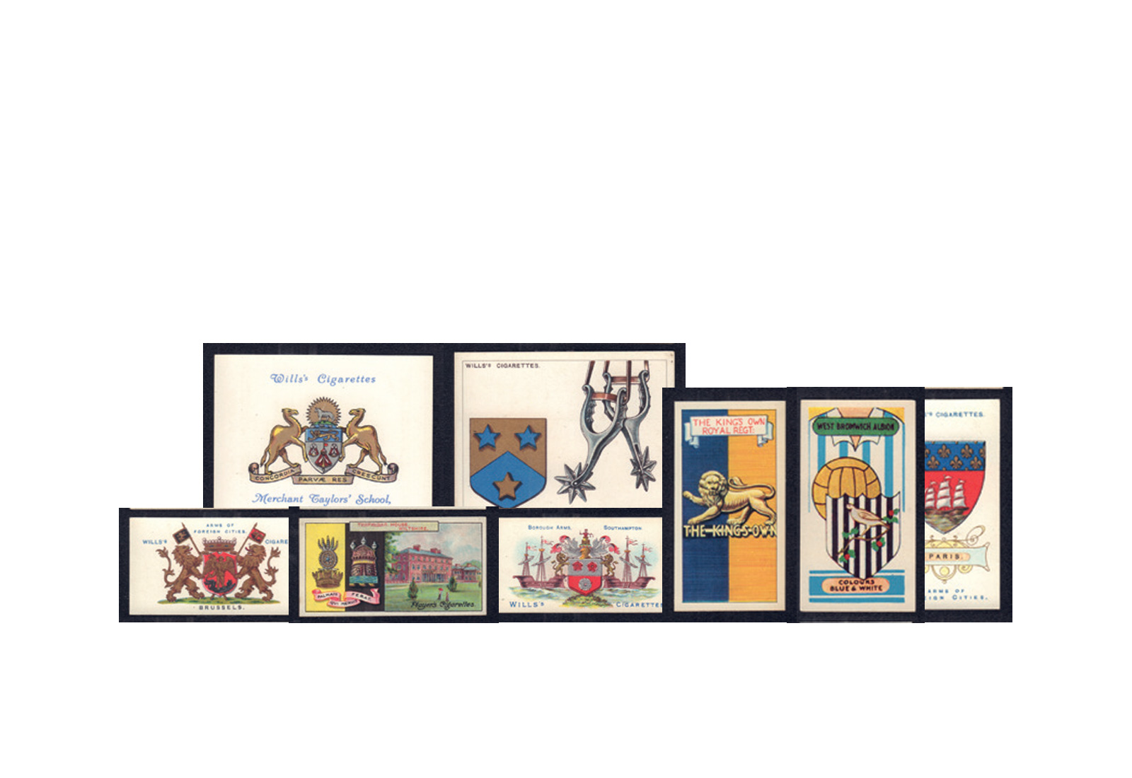 10 verschiedene Sammelbilder 1870/1935 verschiedene Motive