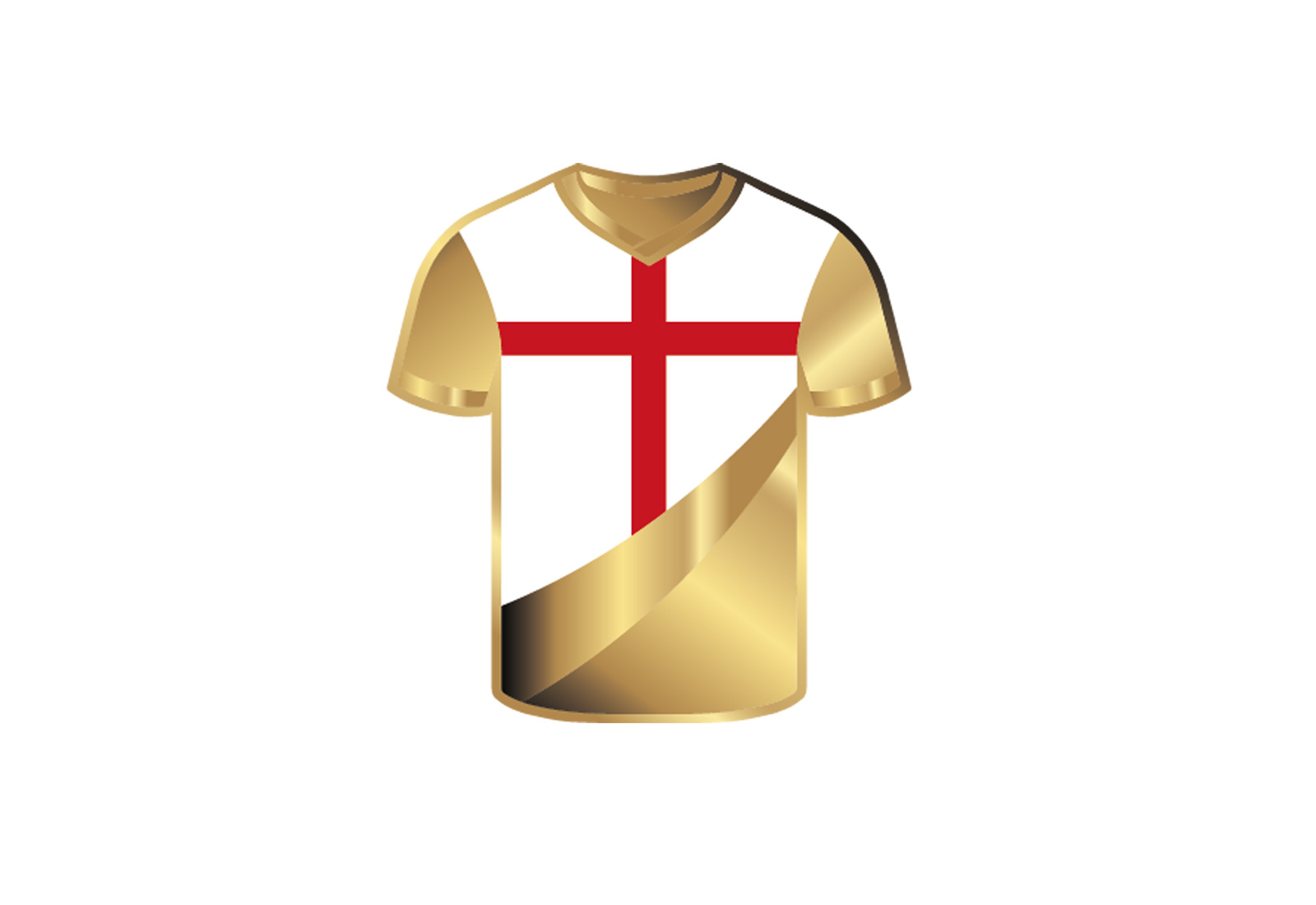 Goldmünze Motiv "Trikot England" 999/1000 Gold im Geschenketui
