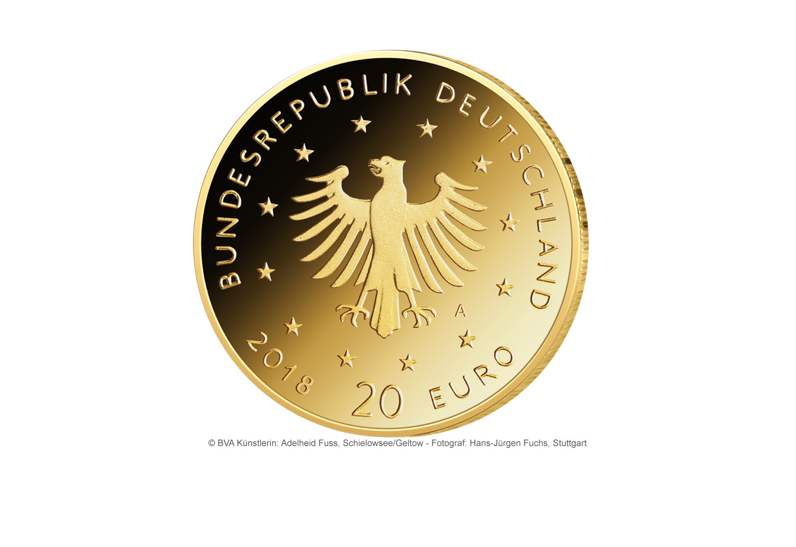 20 Euro 2018 Goldmünze Deutschland Uhu Prägestätte unserer Wahl