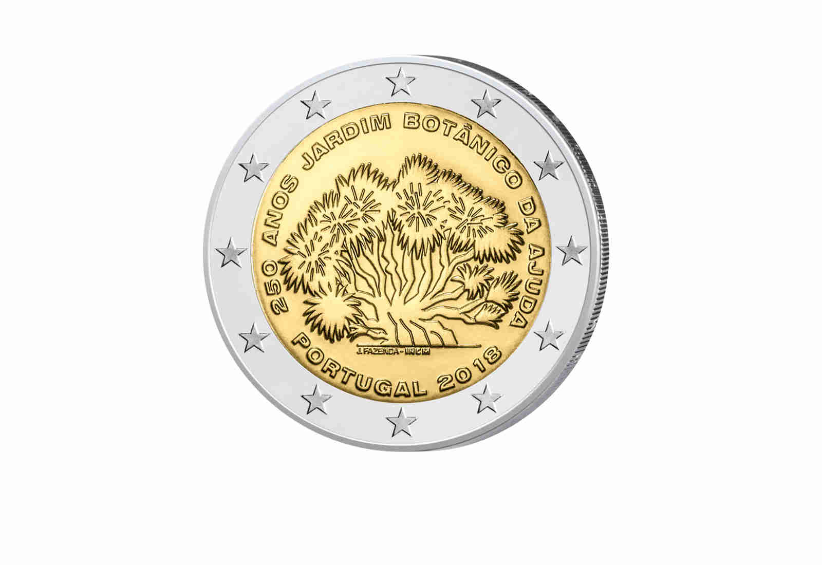 2 Euro 2018 Portugal 250. Jahre Botanischer Garten Ajuda