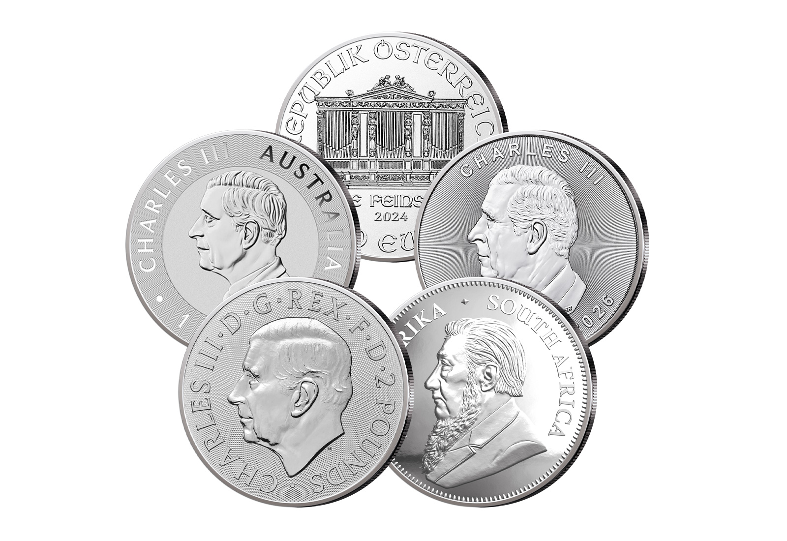 Big-Five 2026 Silberunzen im 5er Set