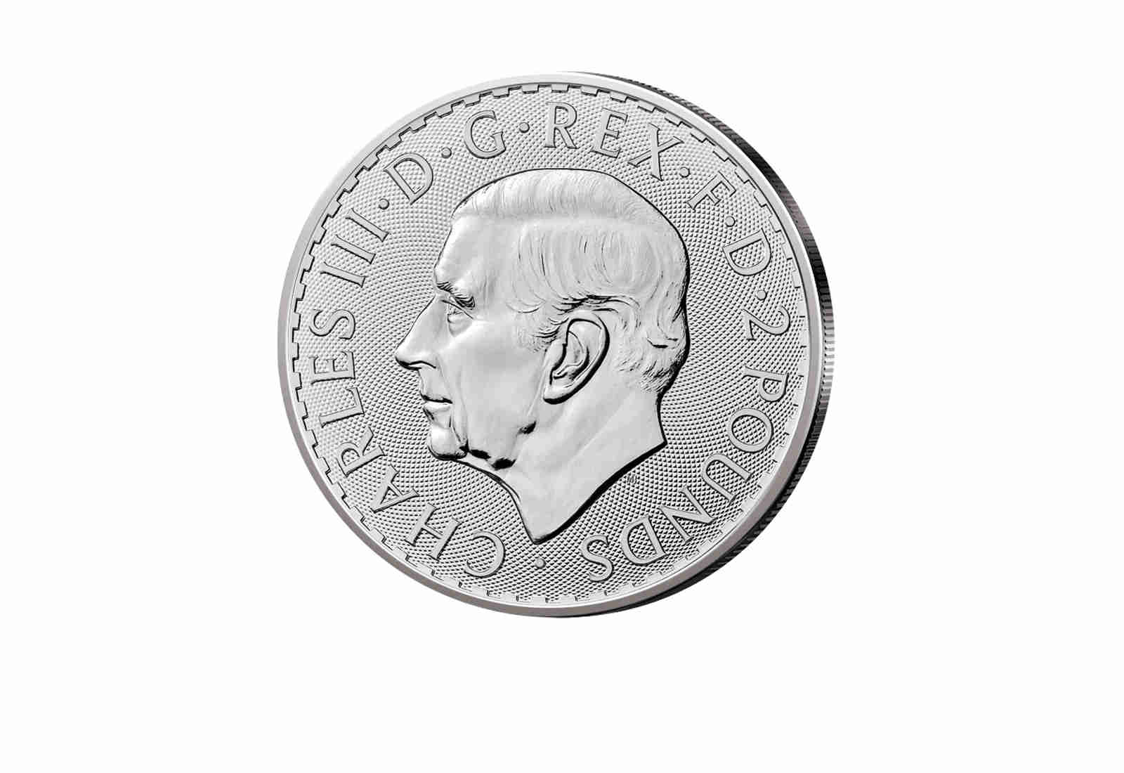 Britannia 1 oz Silber 2024 Großbritannien mit 24 Karat Goldapplikation