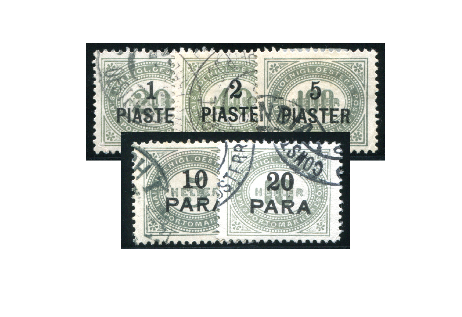 Levante Portomarken Mi.Nr. P 1-5 Falz