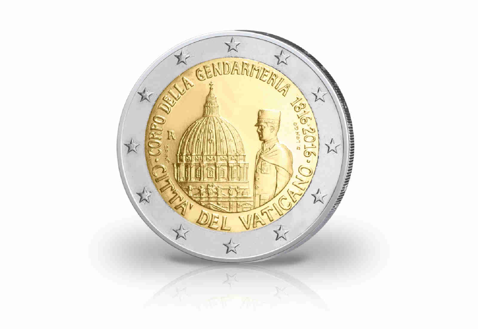 2 Euro 2016 Vatikan 200 Jahre Gendarmerie st im Blister