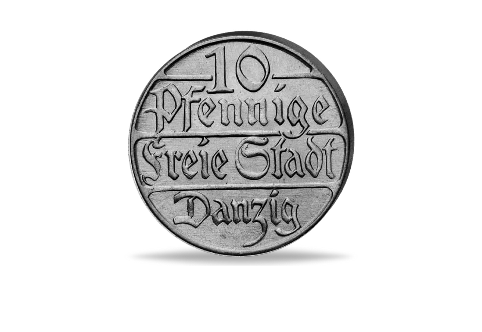 10 Pfennige 1923 Danzig Wappen Jaeger Nr. D5