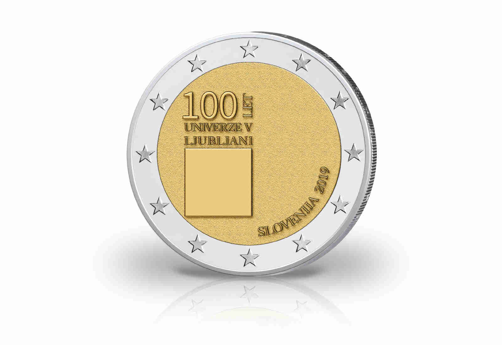 2 Euro 2019 Slowenien 100 Jahre Universität Ljubljana