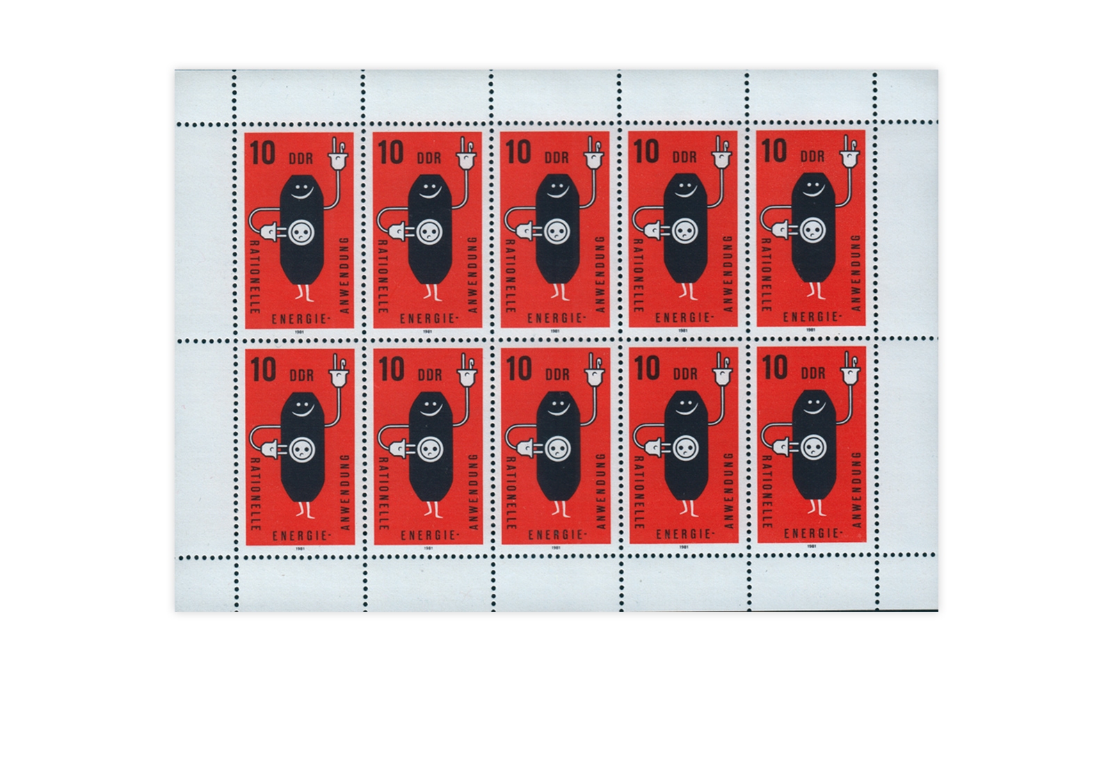 DDR Kleinbogen 1981 Michel Nr. 2601 postfrisch