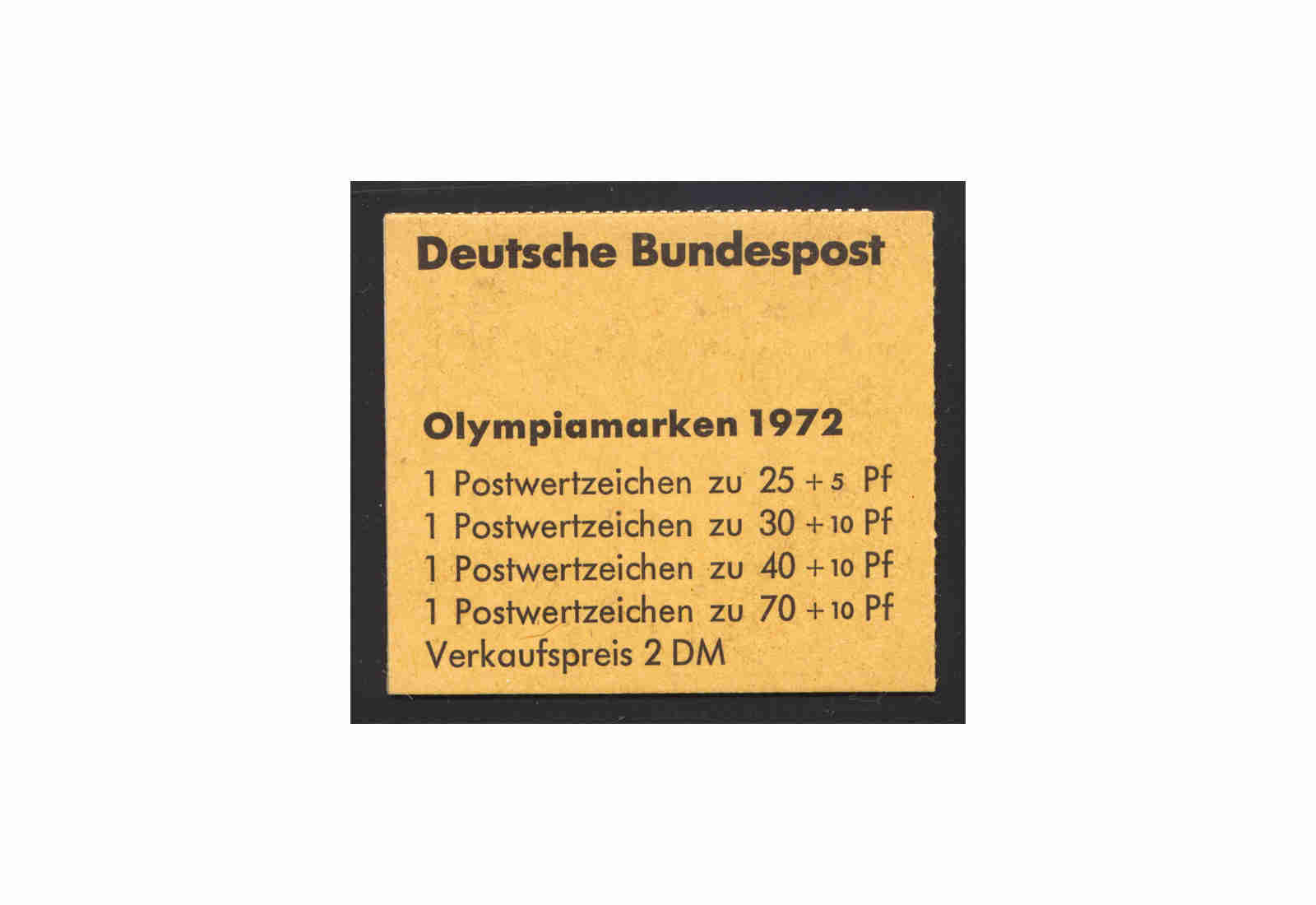 BRD Markenheftchen 17 1972 Olympiamarken postfrisch