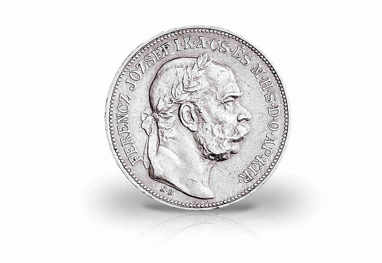 2 Korona Silbermünze 1912-1914 Österreich Kremnitzer Engel Franz Joseph I.