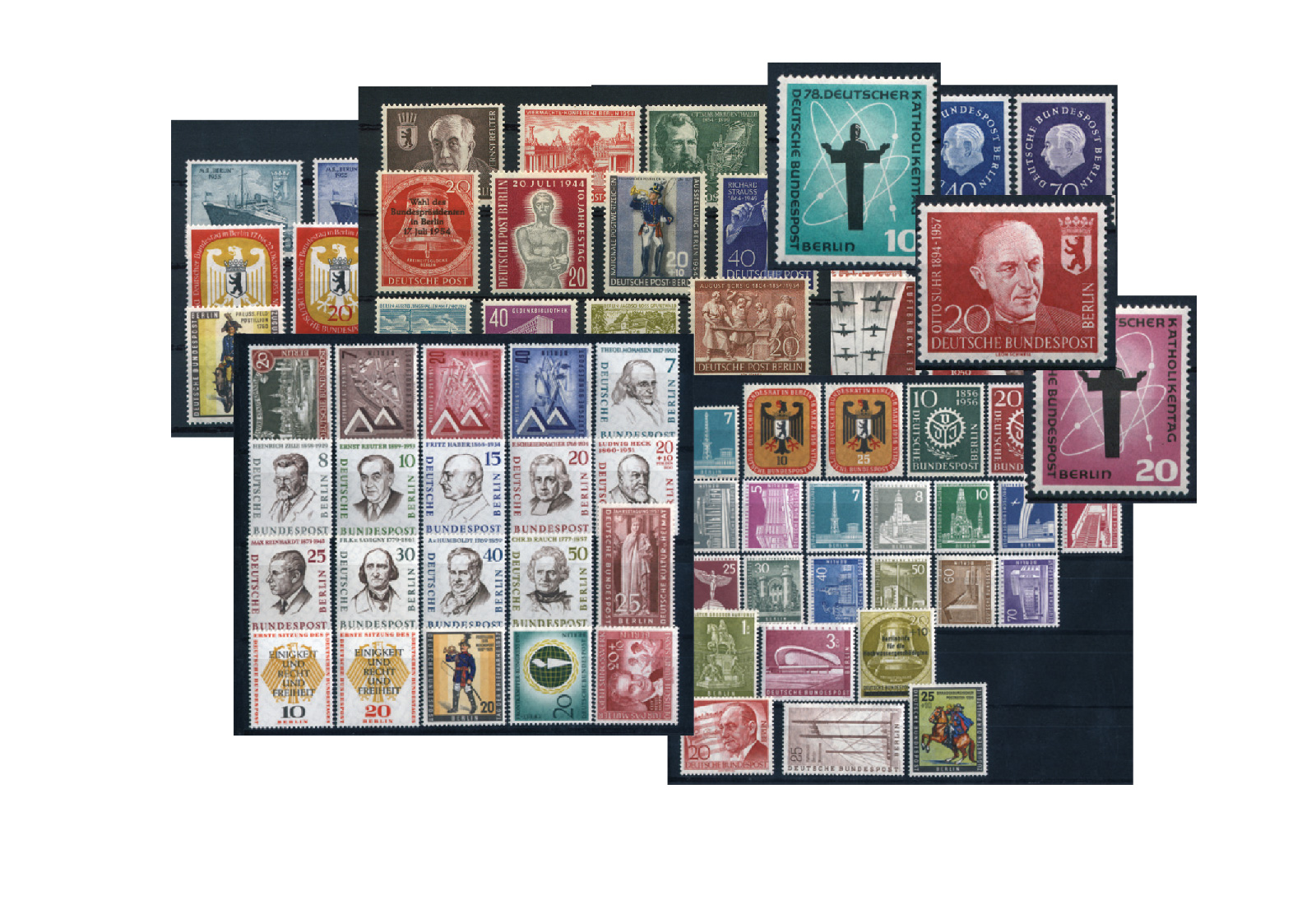 Berlin Jahrgänge 1954-1959 komplett Michel Nr. 115-190 postfrisch