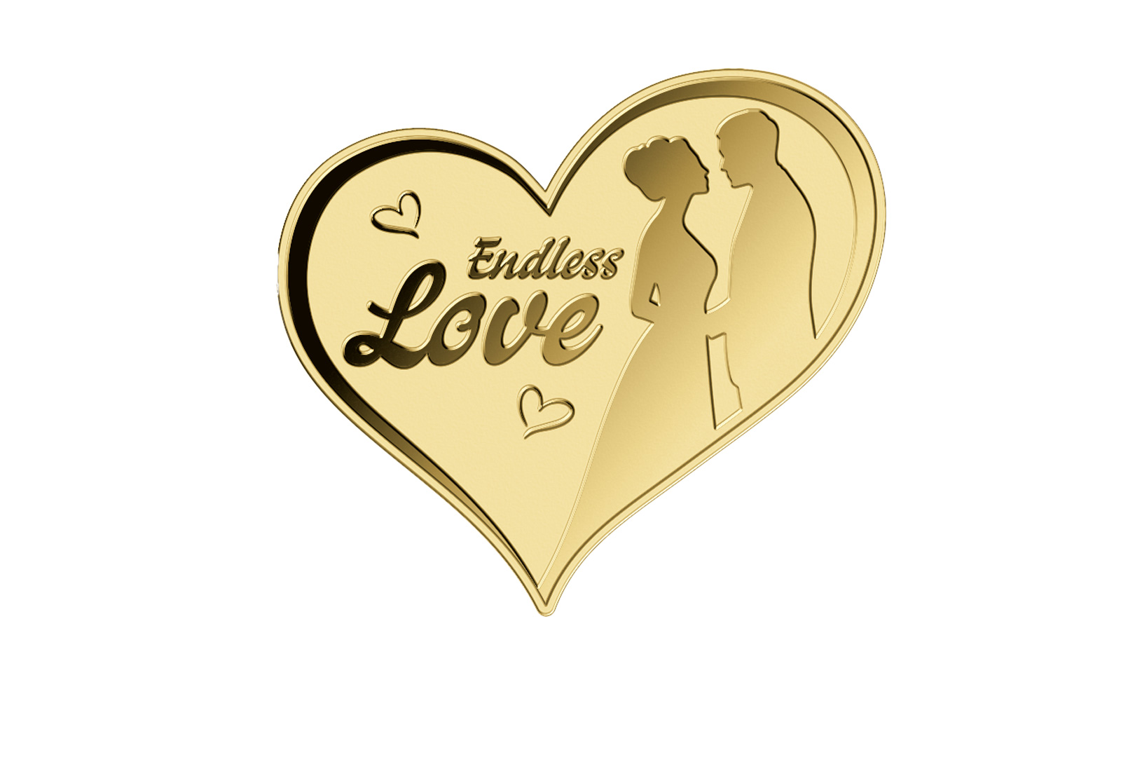 Goldausgabe Motiv "Endless Love" 999/1000 Gold Geschenk