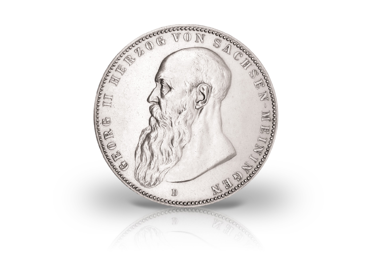 3 Mark 1908-1913 Deutsches Kaiserreich Sachsen-Meiningen Herzog Georg II. Jaeger-Nr. 152