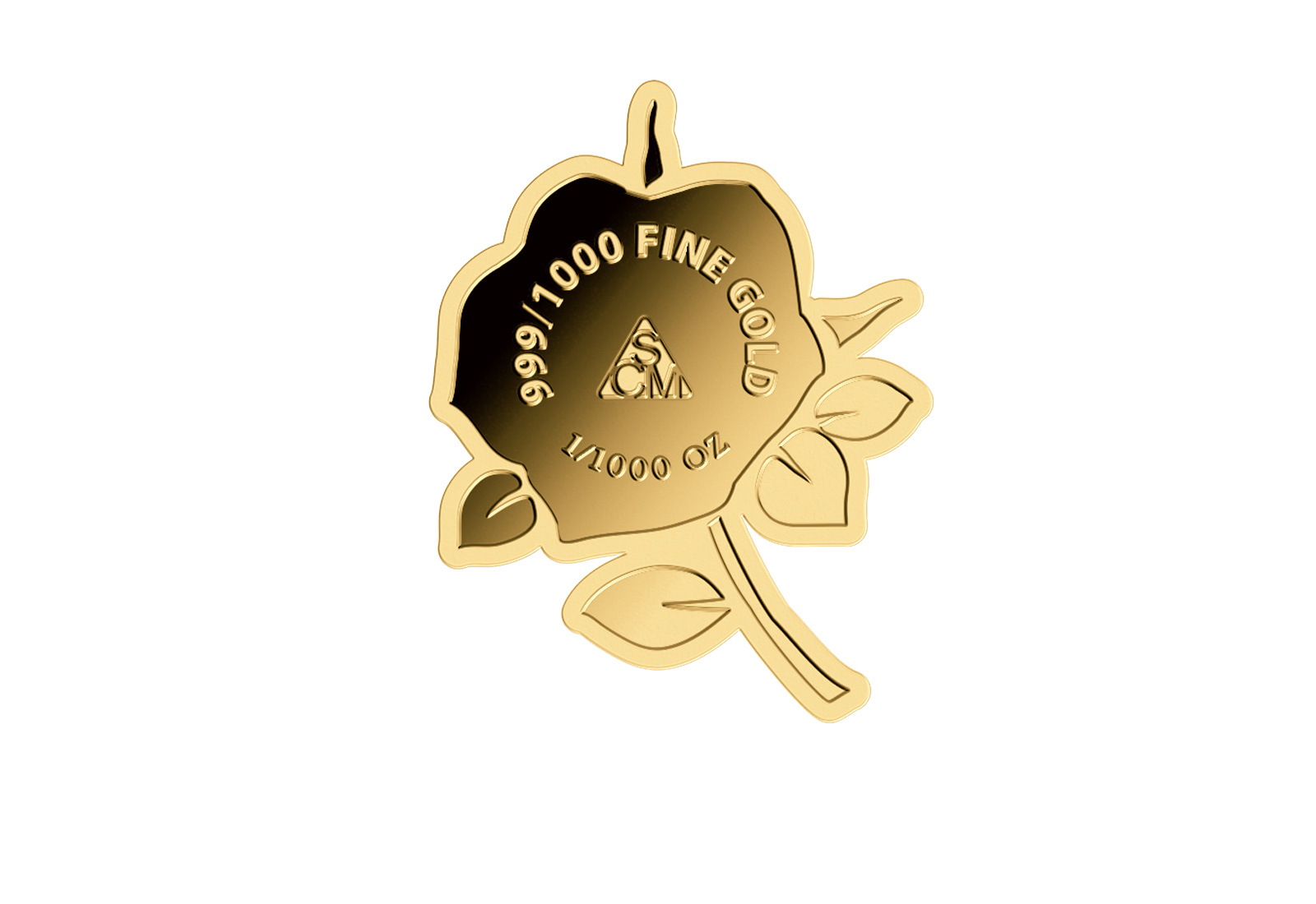 Goldausgabe Motiv "Rose" 999/1000 Gold