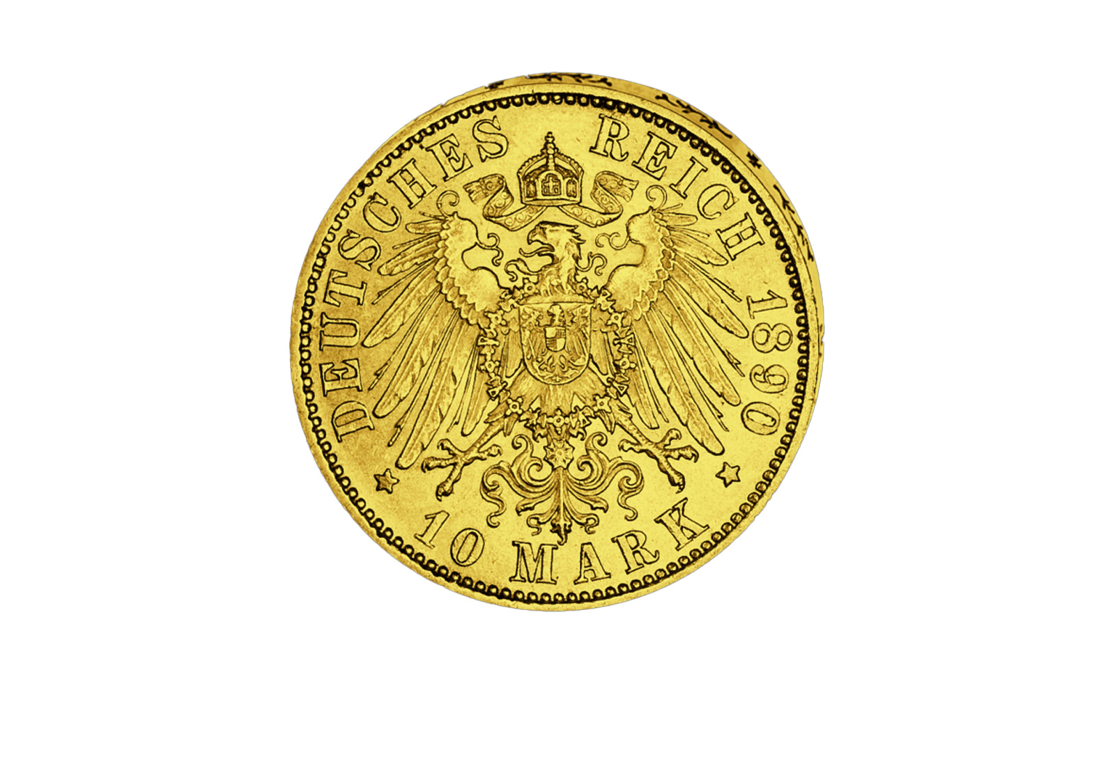 10 Mark 1890-1901 Kaiserreich Friedrich I. Baden Jaeger-Nr. 188