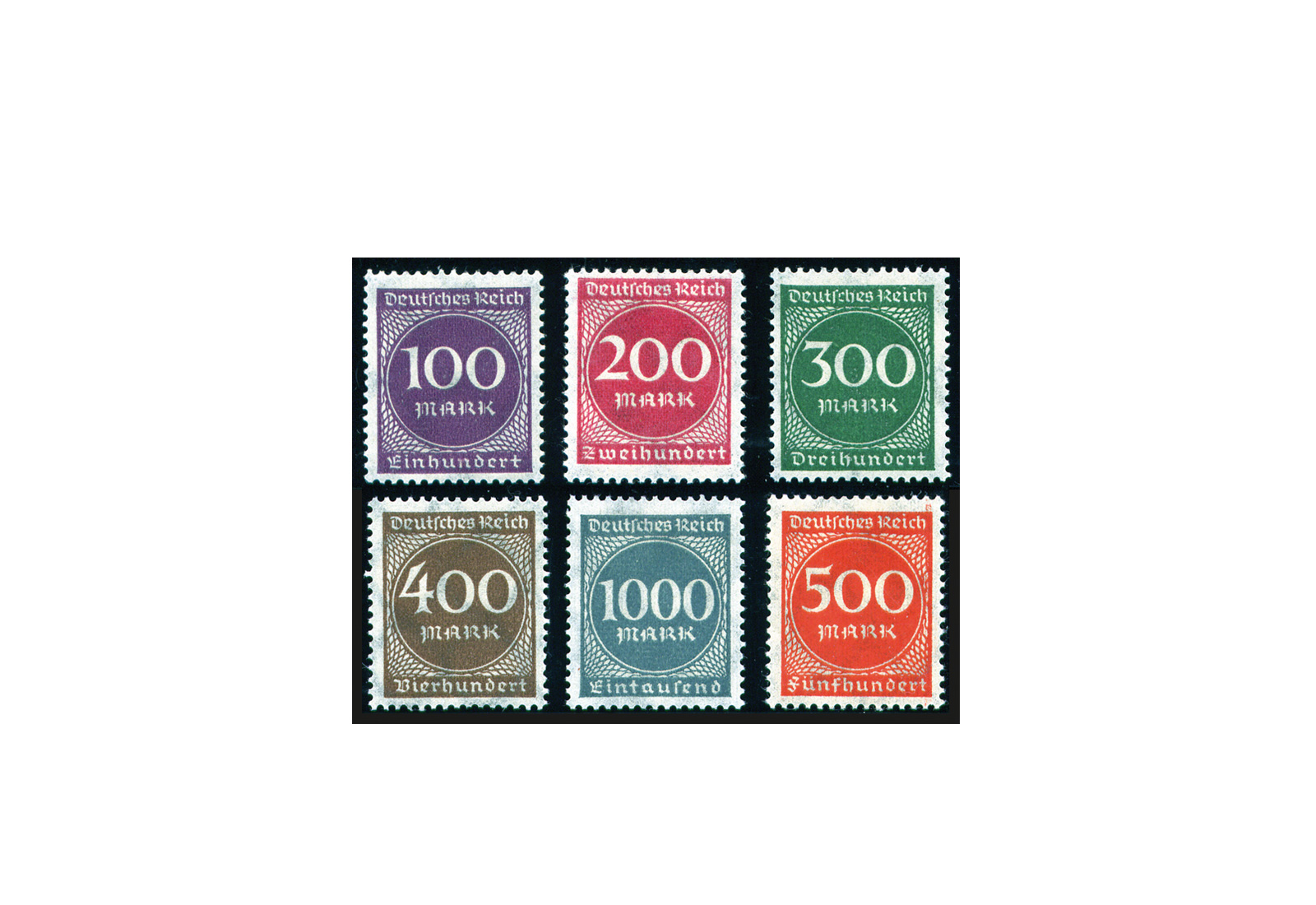 Briefmarken Deutsches Reich Freimarken 1923 Michel-Nr. 268/73 postfrisch